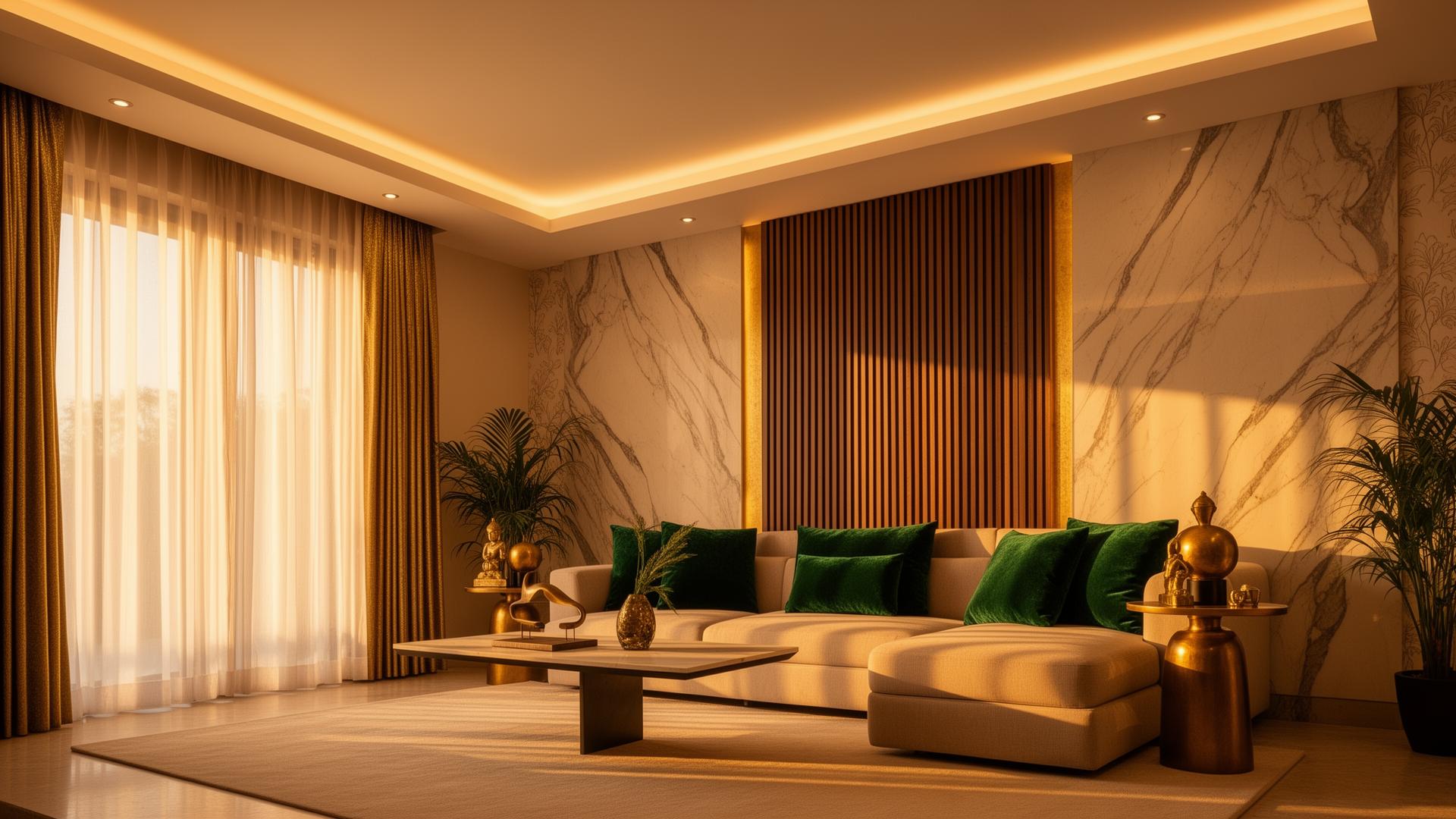 Luxury living room interior